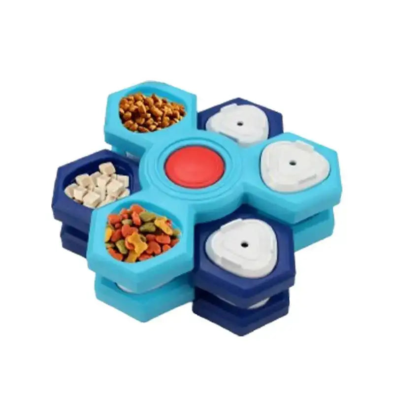 Non-Slip Anti-Choke Maze Feeder Bowl – Slow Feeding Puzzle Dish for Dogs & Small Pets (Dry/Wet/Raw Food)