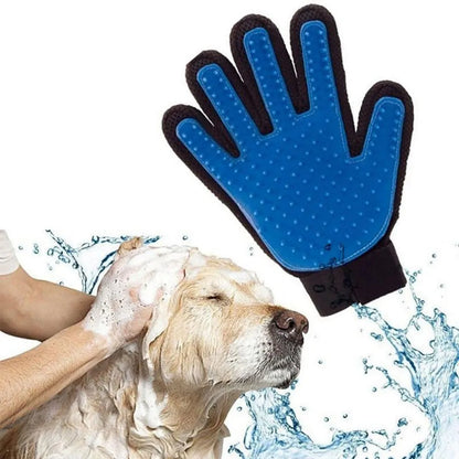 2-in-1 Deshedding & Massage Grooming Glove for Cats/Dogs - Pet Hair Removal Mitt