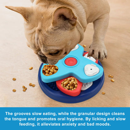 Adjustable IQ Puzzle Feeder: 3-in-1 Mental Stimulation Toy for Dogs - Slow Feeder, Treat Dispenser, Boredom Buster