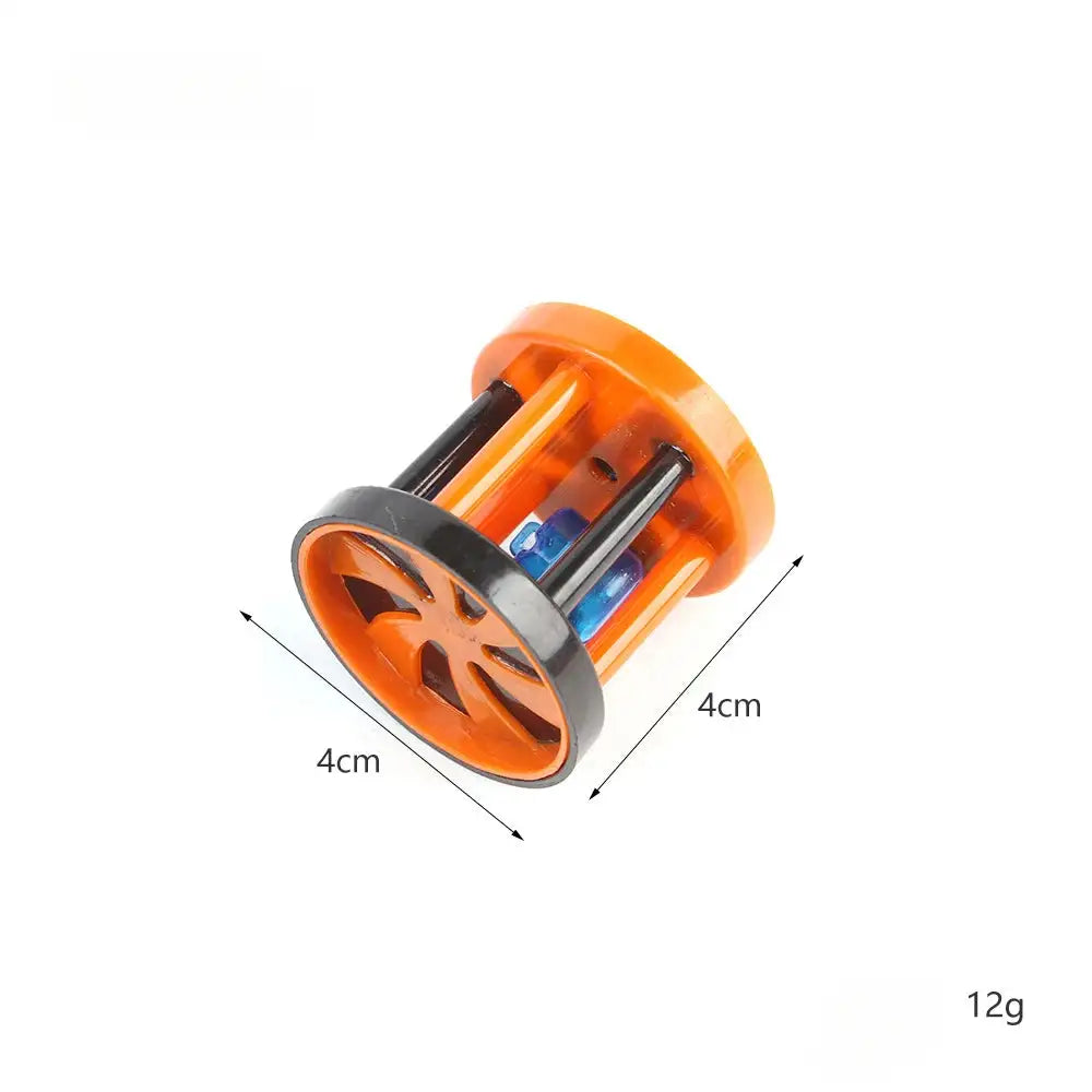 Interactive Cat Toy Set - Wool Flower Drum, Pumpkin Ball & Bells with Springs for Kittens