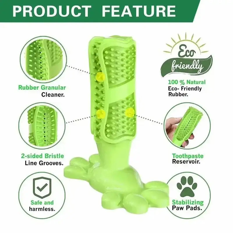 Cactus Dental Chew Toy: Self-Cleaning Toothbrush & Treat Dispenser for All Dogs