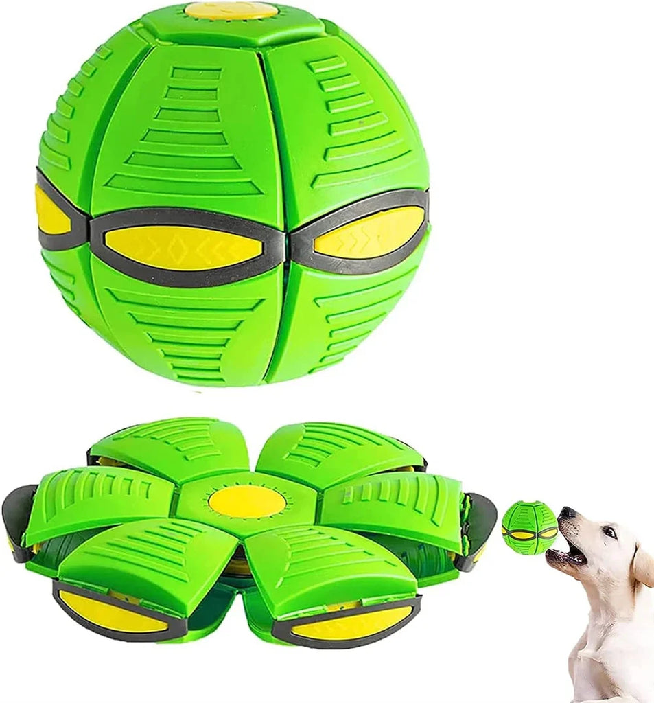 Chew-Proof Flying Disc Dog Toy - Near-Indestructible Fetch & Tug for Aggressive Chewers