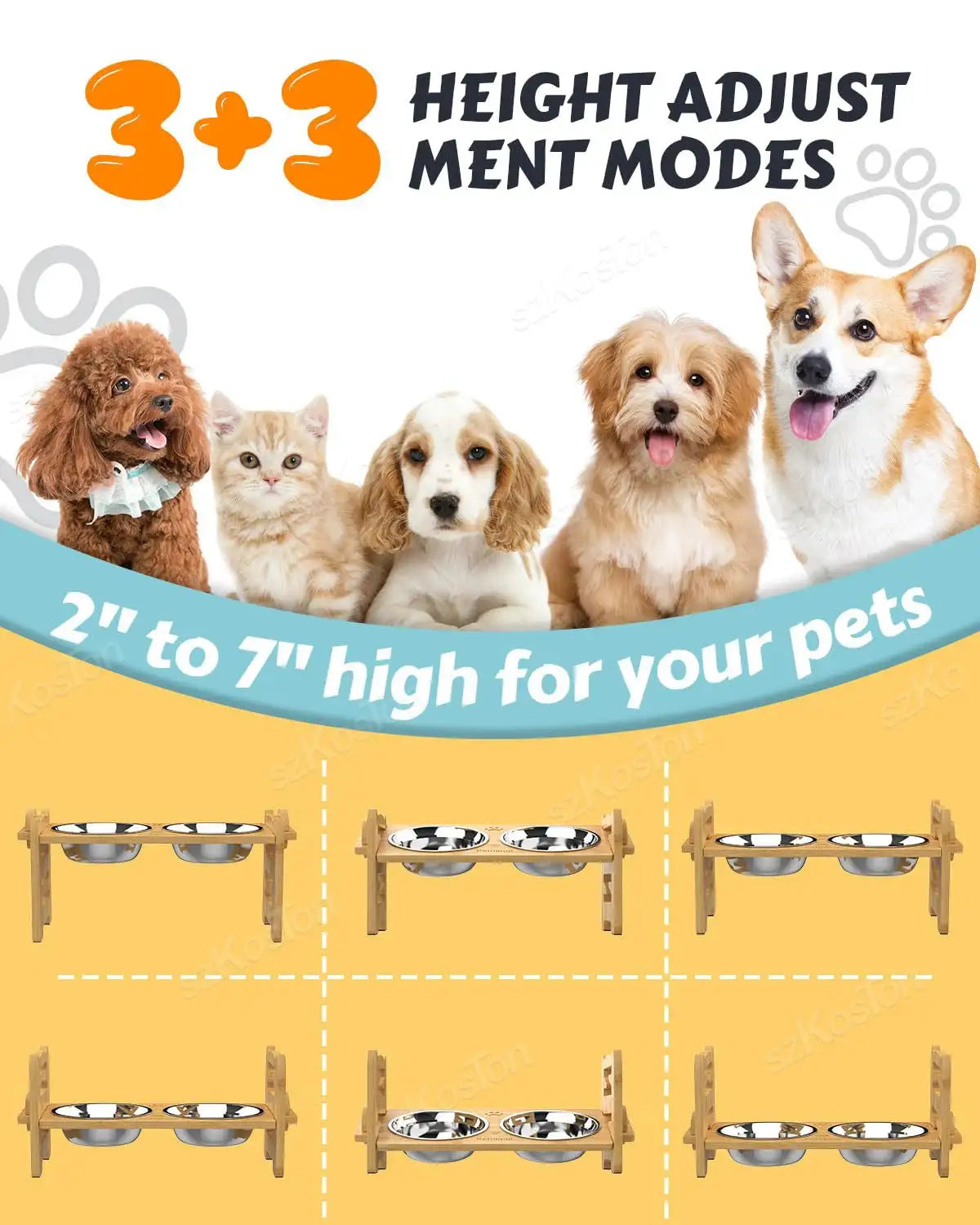 Adjustable Elevated Dog Bowls: The Perfect Dining Solution for Your Pet! 🐾🍽️