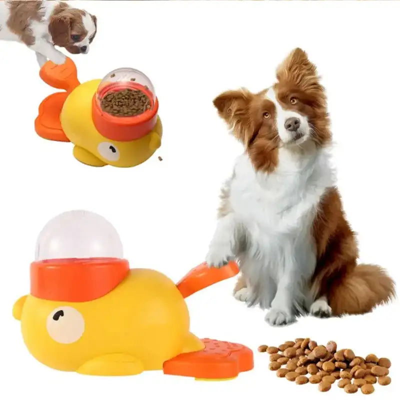 Interactive Dog Puzzle Feeder - Duck Slow Feeding Toy for Mental Stimulation