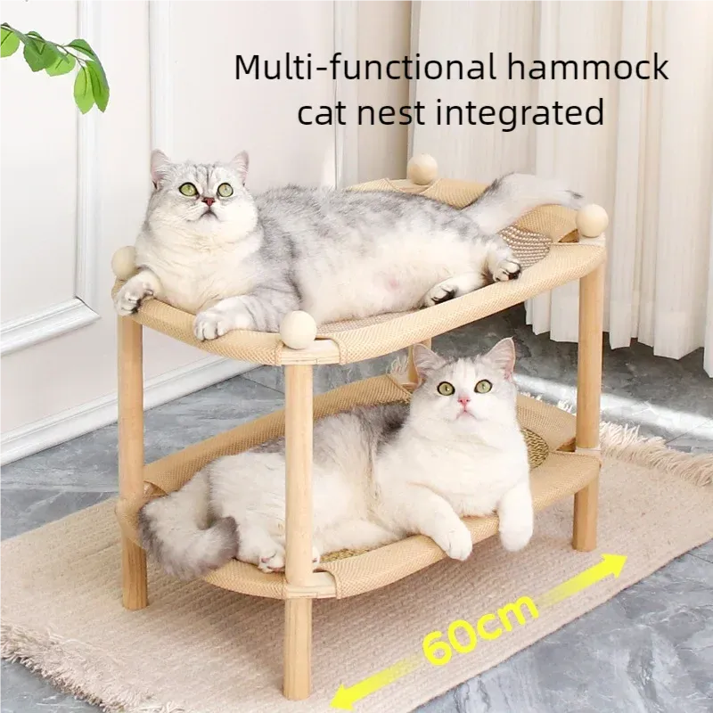 Double Layer Cat Scratcher Pad – Comfortable Wear-Resistant Cat Nest, Sleeping Bed for Kittens & Cats, Birthday Gift