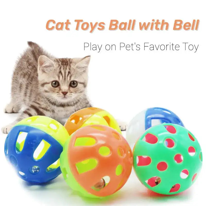 Jingle Bell Ball - Plastic Interactive Cat Toy with Bell